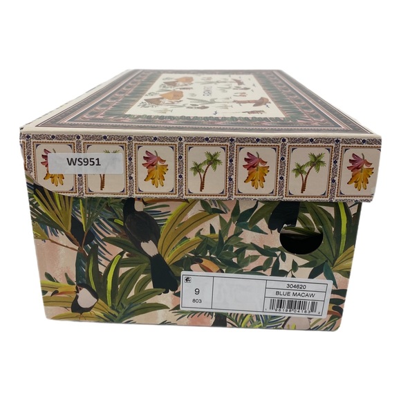 FARM Rio Blue Macaw Ankle Tie Platform Sandals - Picture 12 of 12